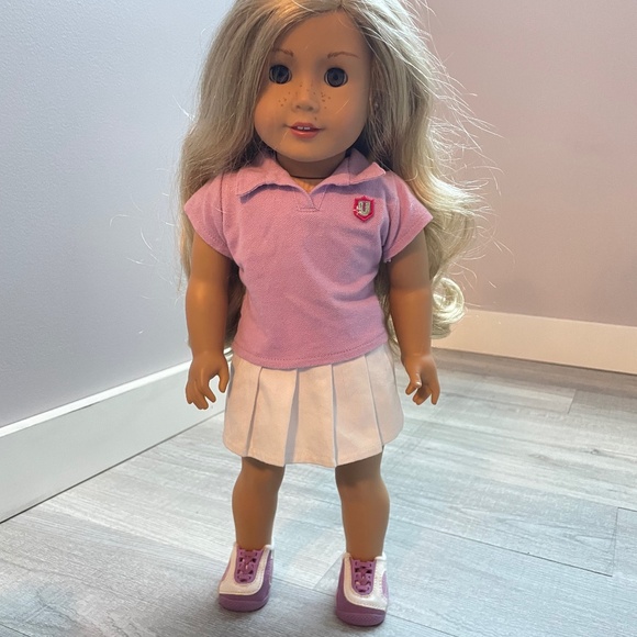 Ag Doll Tennis Outfit and Racquet Set - Picture 3 of 3